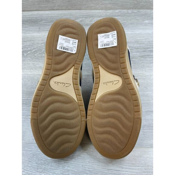 Clarks Breeze Cross Women's Mule Clog Slipper Slip-On Leather US 6 Blue Shoes - Picture 7 of 11